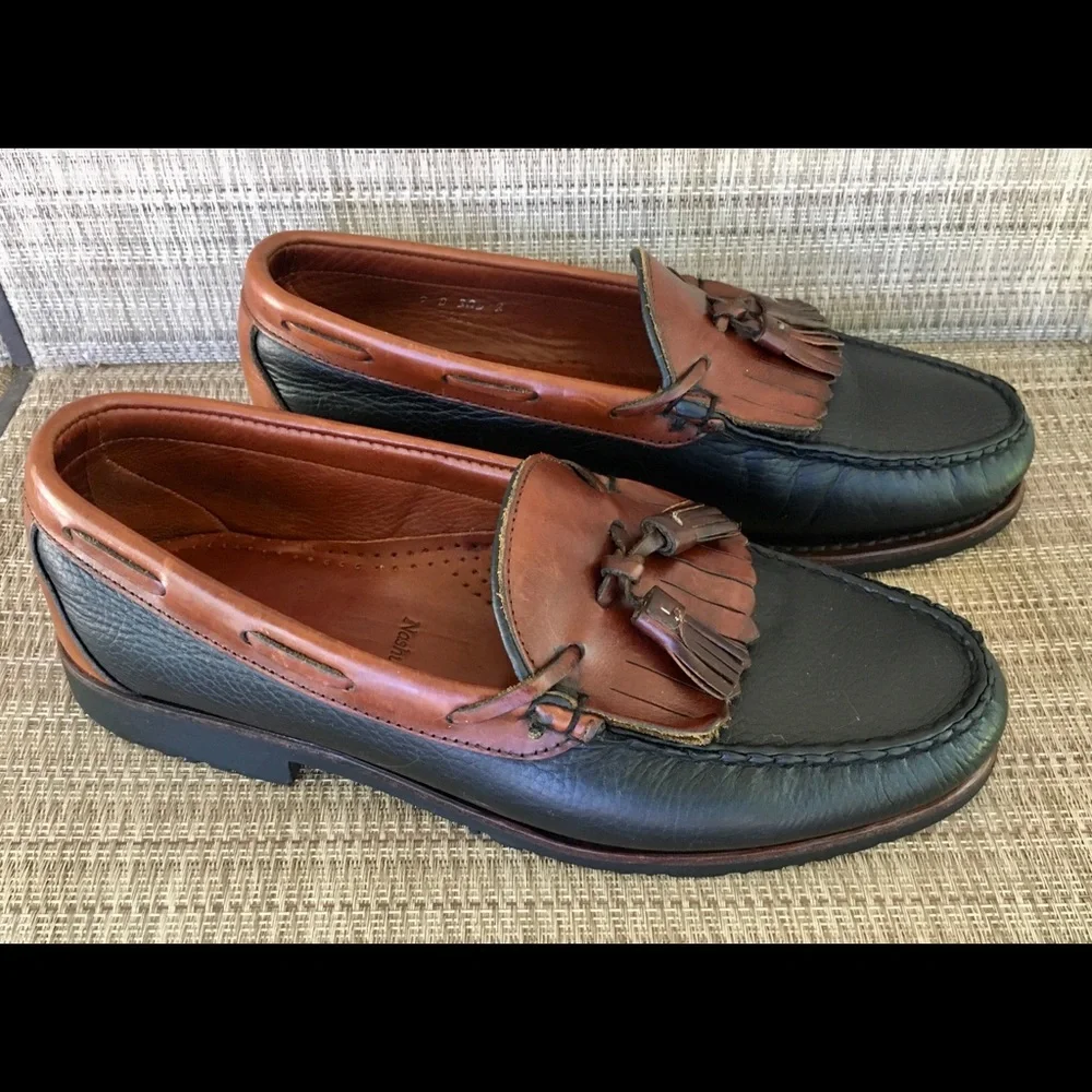 Allen Edmonds Black and Brown Tassel Loafers